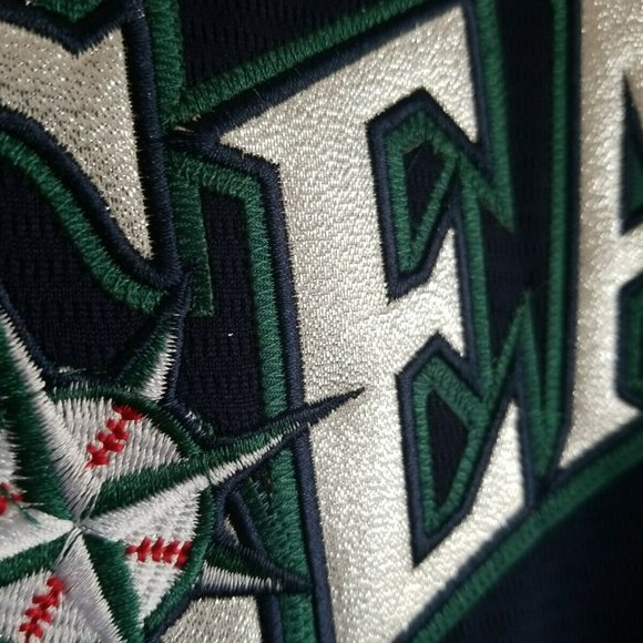 KEN GRIFFEY JR SEATTLE MARINERS BLUE RETRO THROWBACK JERSEY - Picture 4 of 8